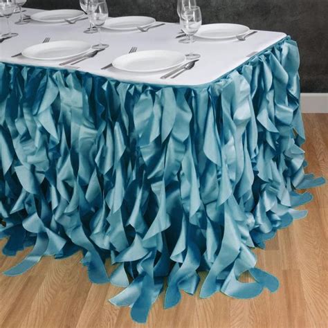 21 Ft Curly Willow Table Skirt