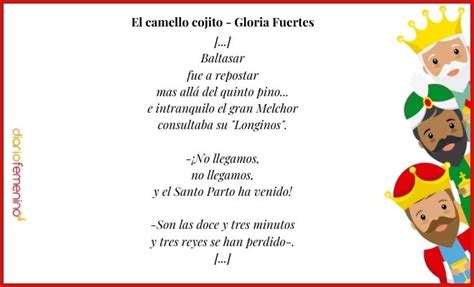 Cuidado Cortar Saltar Poema De Los Reyes Magos Gloria Fuertes