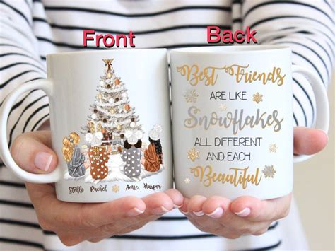 Custom Best Friend Christmas Mug Personalized Mug Best Friends Mug