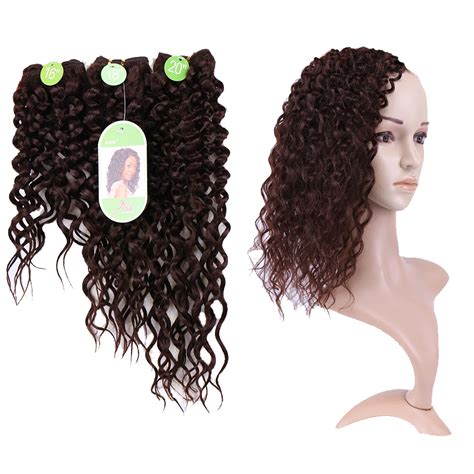 Extensiones De Cabello Sint Tico Con Ondas Al Agua Mechones De Pelo