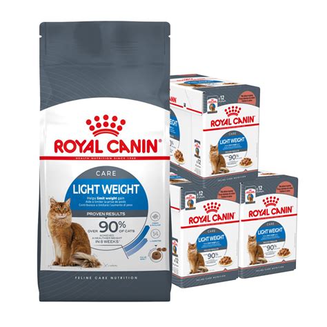 Royal Canin Bundle Light Weight Care Adult Wet And Dry Cat Food