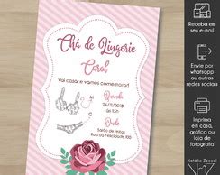 Convite Digital Ch De Lingerie No Elo Nat Lia Zoccal D