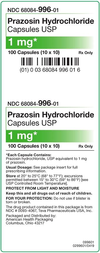 Prazosin Hydrochloride Capsule