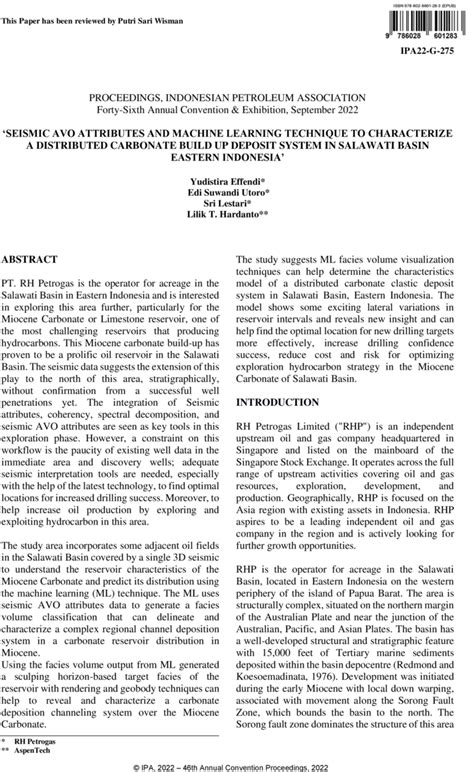 Aapg Datapages Archives Seismic Avo Attributes And Machine Learning