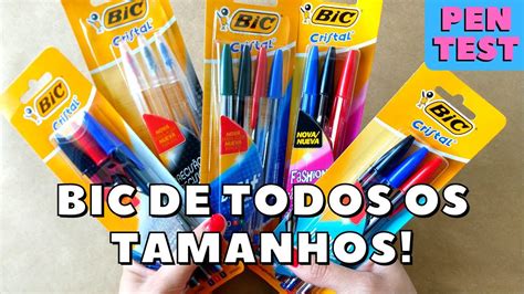 Testando TODAS As CANETAS BIC CRISTAL YouTube