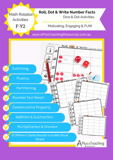Roll Dot And Write Missing Number Facts To 30 Game