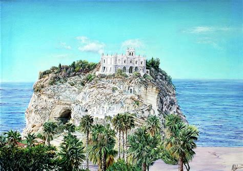 Cathedral of Tropea Painting by Michelangelo Rossi - Pixels