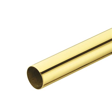 Polished Brass Plated Round Tube