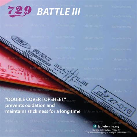 2022 New Friendship 729 Rubber Battle III Table Tennis Sticky Rubber ...