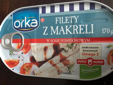 Filety Z Makreli W Sosie Pomidorowym Orka Kalorie Kj A Nutri N