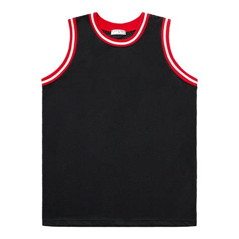 Basketball Jersey - Black / Red / White – bLAnk company