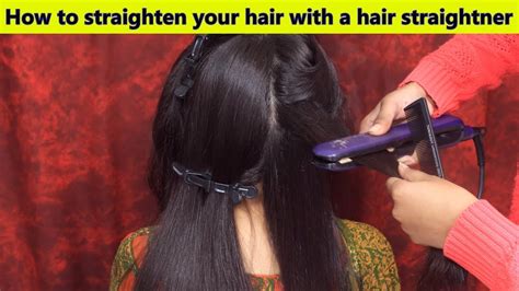 How To Straighten Your Hair With A Hair Straightner At Home Philips