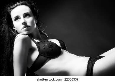 Sexy Woman Lingerie Black White Stock Photo Shutterstock