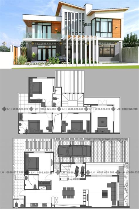 Luxurious Modern House with Five Bedrooms | Architectural Design House Plans