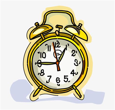 Vector Illustration Of Alarm Clock Ringing Its Morning School Time