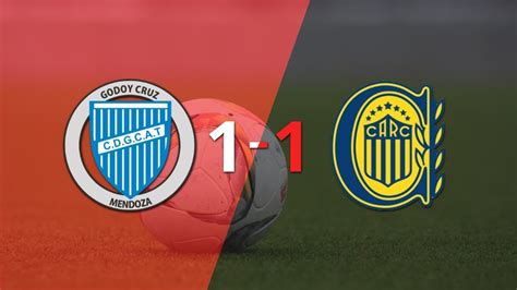 Rosario Central logró sacar el empate a 1 gol en casa de Godoy Cruz