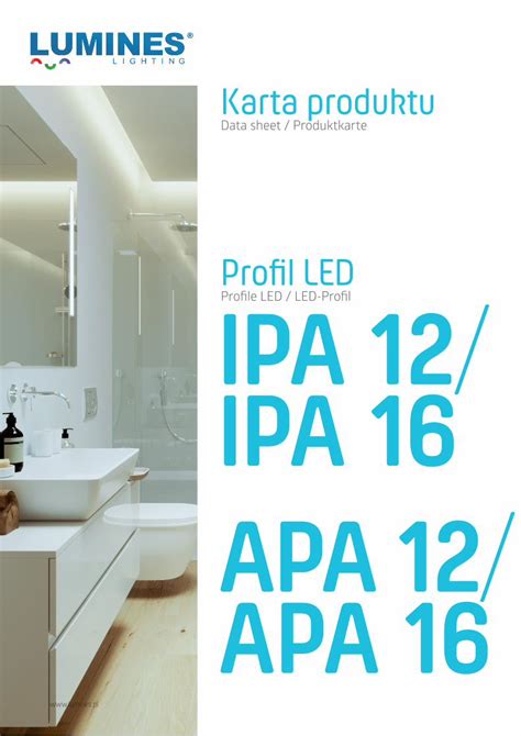 PDF Profil LED Profile LED LED Profil IPA 12 IPA 16 APA 12