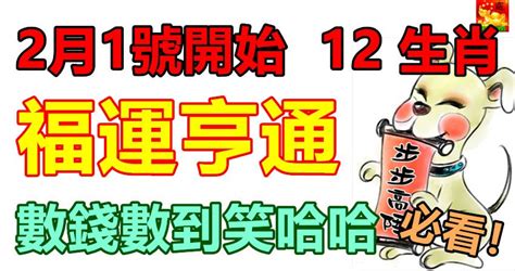 2月1號開始福運亨通，數錢數到笑哈哈的生肖 Peekme