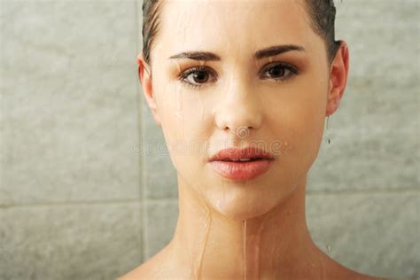 Woman Taking Shower Stock Image Image Of Attractive 40995931