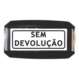 Carimbo Automatico Autoentintado Sem Devolução 14x38mm Shopee Brasil