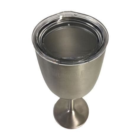 True North Insulated Stainless Wine Glass With Lid