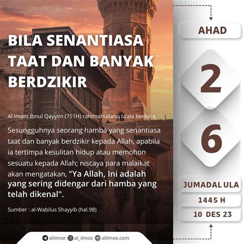 Bila Hamba Senantiasa Taat Dan Banyak Berdzikir Kepada Allah Alilmoe