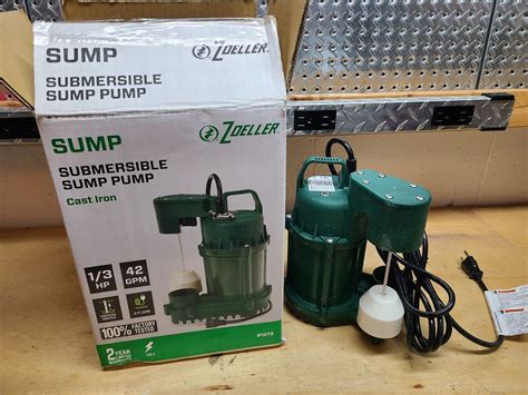 Zoeller Hp Cast Iron Submersible Sump Pump Green