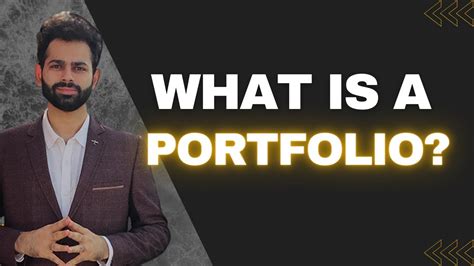 What Is A Portfolio Srijan Bhardwaj Youtube