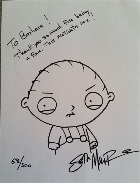 Seth Macfarlane Autograph Celebrity Autograph Success