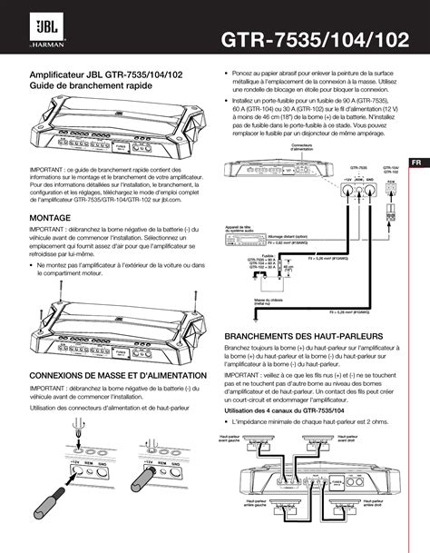 Harman Jblgtr Car Amplifier User Manual Tr Jbl Gtr