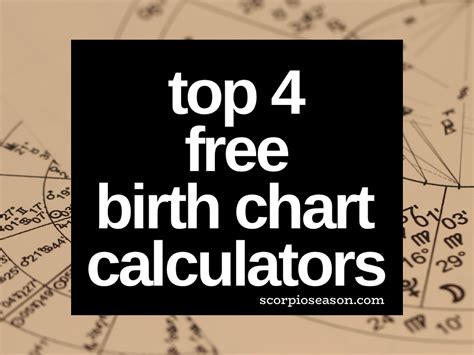 Top Free Birth Chart Calculators Scorpio Season