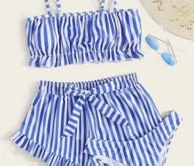 Three Piece Suit With Ruffle Bikini On Luulla