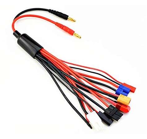 RC Lipo Battery Charger Adapter Connector 9 In 1 Splitter Cable 4 0mm