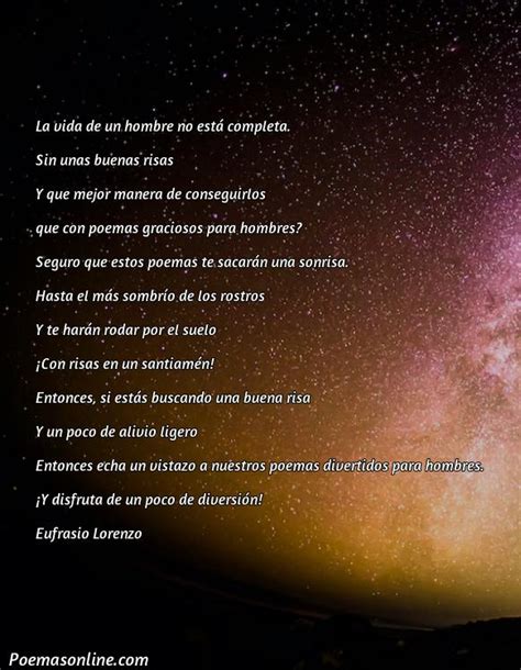 5 Mejores Poemas Chistosos Para Hombres Poemas Online