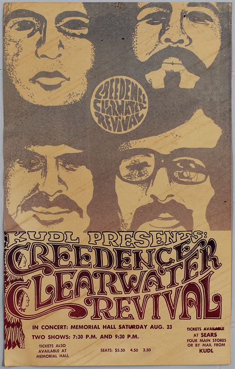 Lot Detail Creedence Clearwater Revival Original Concert Poster