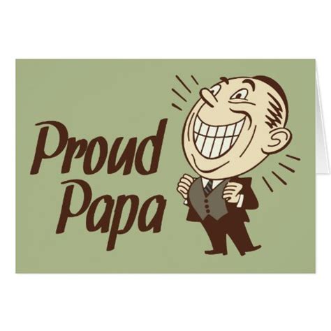 Proud Papa Retro Card Zazzle