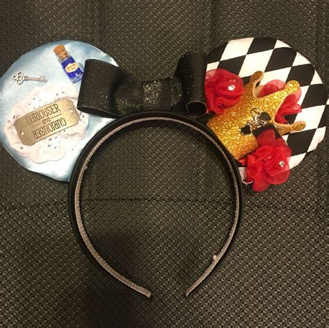 Alice In Wonderland And Queen Of Hearts Mouse Ears Disney Mickey Ears