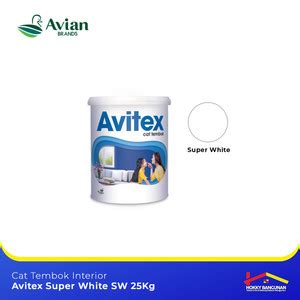 Jual Avitex Cat Tembok Interior Super White SW 25Kg Kota Surabaya