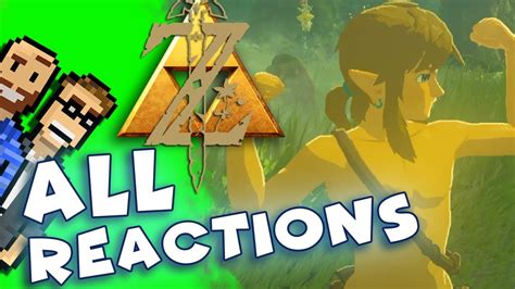 NPC REACTIONS To NAKED LINK Breath Of The Wild ZELDA BotW The Basement Part 81 YouTube