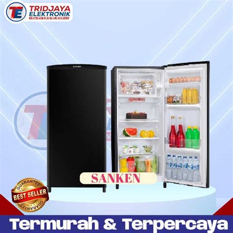 Jual Kulkas Sanken 1 Pintu SK V175ABB 170 Liter Warna Hitam Polos