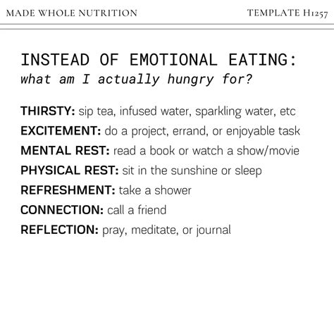 20 Strategies for EMOTIONAL EATING — Functional Health Research ... 
