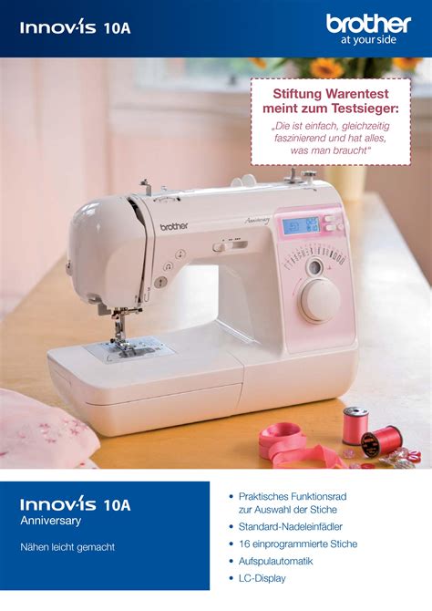 Brother Innov-is 10 Anniversary Nähmaschine | Nähmaschinen Scherf