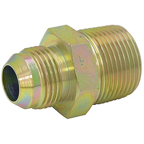 Jic Male X Npt Male Straight Adapter Jic Male To