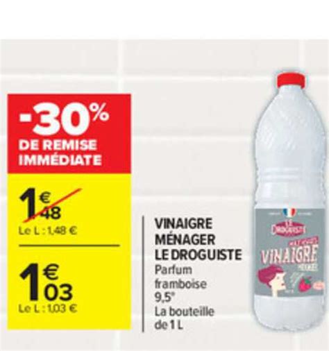 Promo Vinaigre M Nager Le Droguiste Chez Carrefour Market Icatalogue Fr