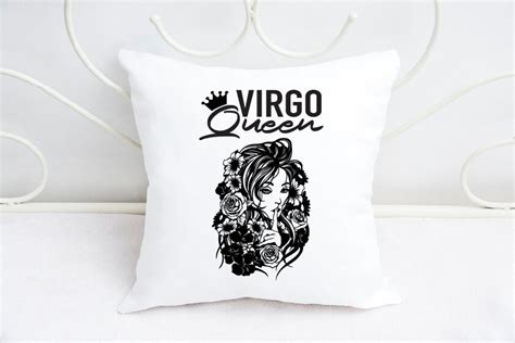 Virgo Queen Svgvirgo Girl Floral Svgvirgo Woman Flower Etsy