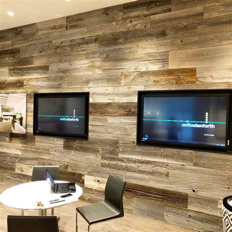 Here Is A Nice Reclaimed Barn Board Feature Wall Where Barnboardstore