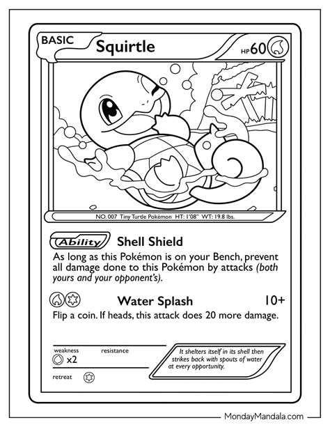 22 Squirtle Coloring Pages Free Pdf Printables