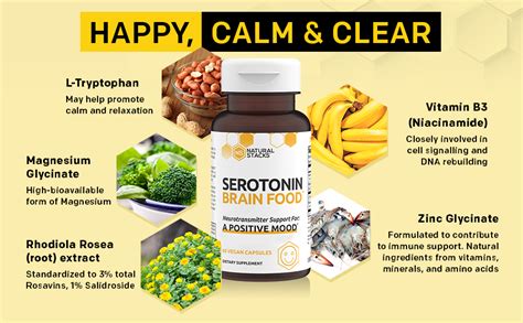 Amazon Natural Stacks Serotonin Brain Food W L Tryptophan