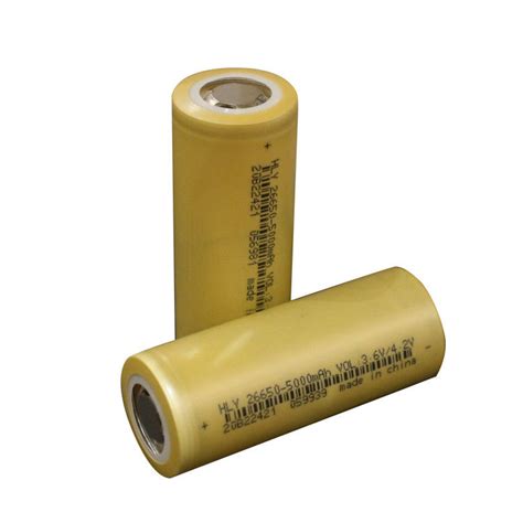 26650 5000mAh 3 6V Small Cylindrical Battery Cells Lightweight For