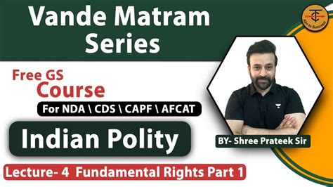 Part Fundamental Rights Polity For Nda Cds Capf Vande Matram